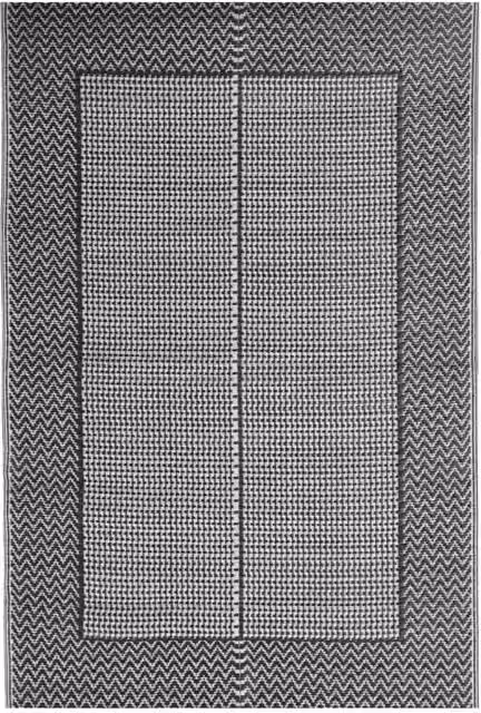 Berkfield Home Black Geometric Outdoor Rug, W/D: 140 x 200 cm – 1