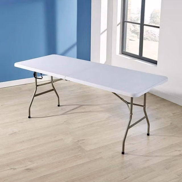 Home Source White 5ft Folding Trestle Table
