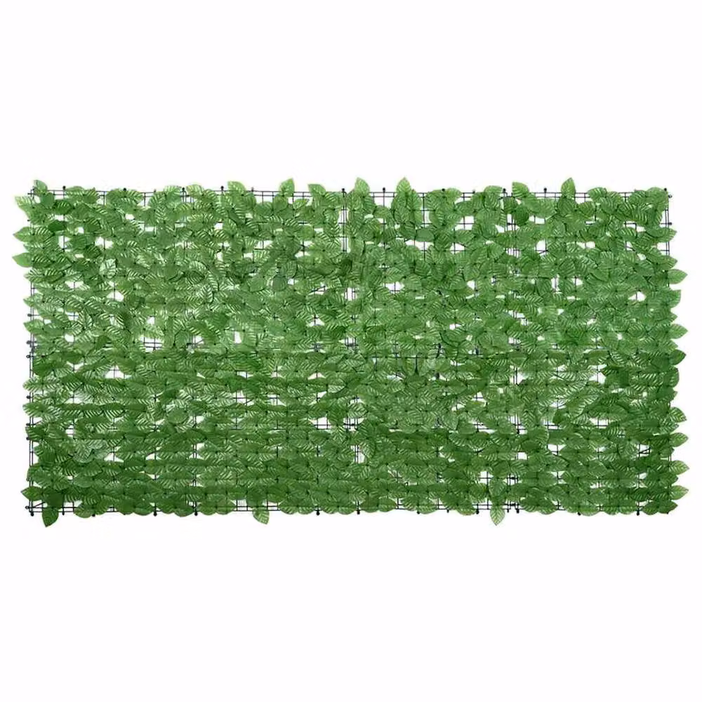 Berkfield Home Durable Balcony Cover with Green Leaves, W: 200 cm, H: 100 cm – 2