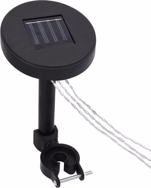 Berkfield Home White Solar LED Gazebo String Lights with Dusk Sensor
