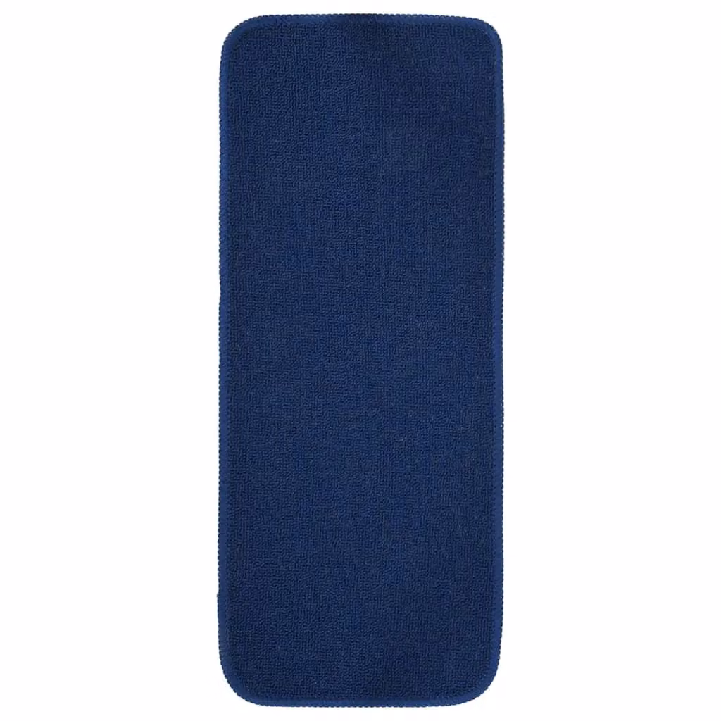Berkfield Home Anti Slip Rectangular Stair Mats, 15 Pack, Navy Blue, W: 60 cm, D: 25 cm – 2