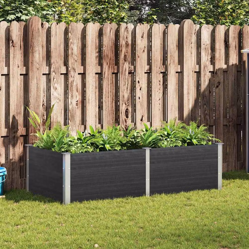 Berkfield Home Garden Grey WPC Raised Bed, W/D/H: 200 x 100 x 54 cm – 2