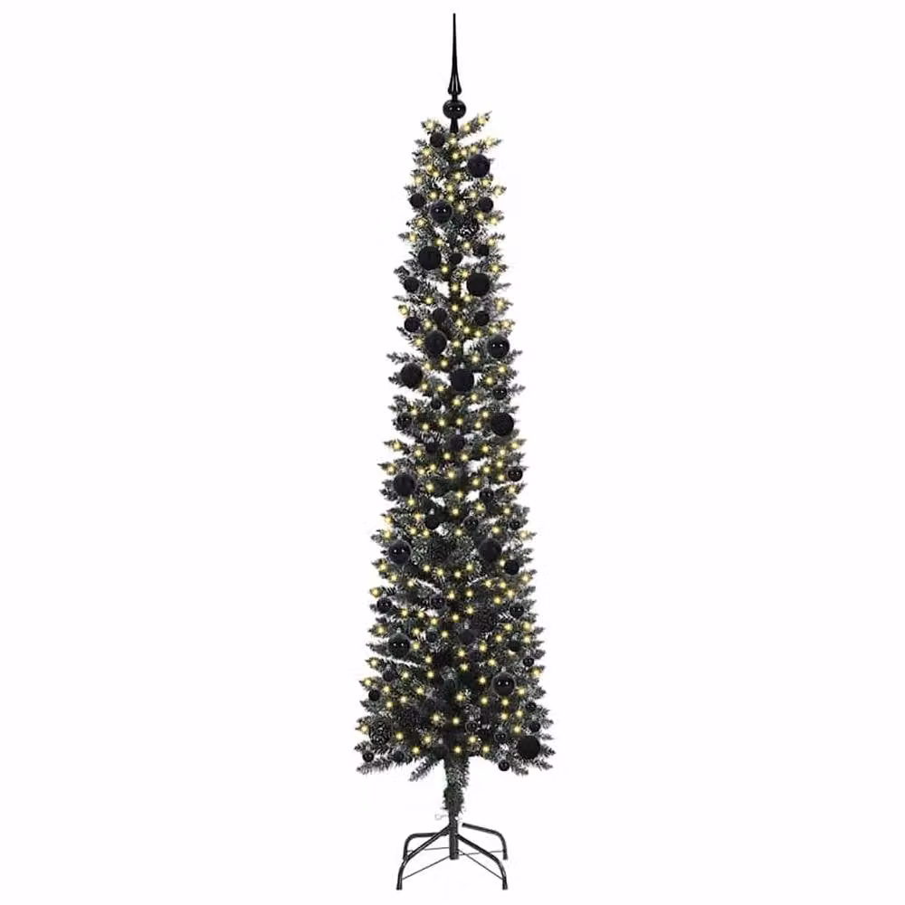 Berkfield Home Artificial Christmas Tree with 300 LEDs, Green, W/D/H: 58 x 58 x 240 cm – 3