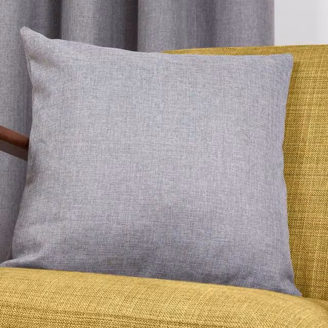 Terrys Plain Square Filled Cushion, Grey, W/D/H: 45 x 45 x 45 cm