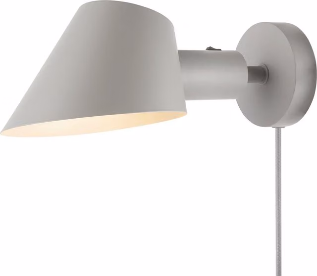 Nordlux Stay Modern Up and Down Wall Light in Grey Metal for Bedroom or Kitchen, E27, Mains Powered – 1