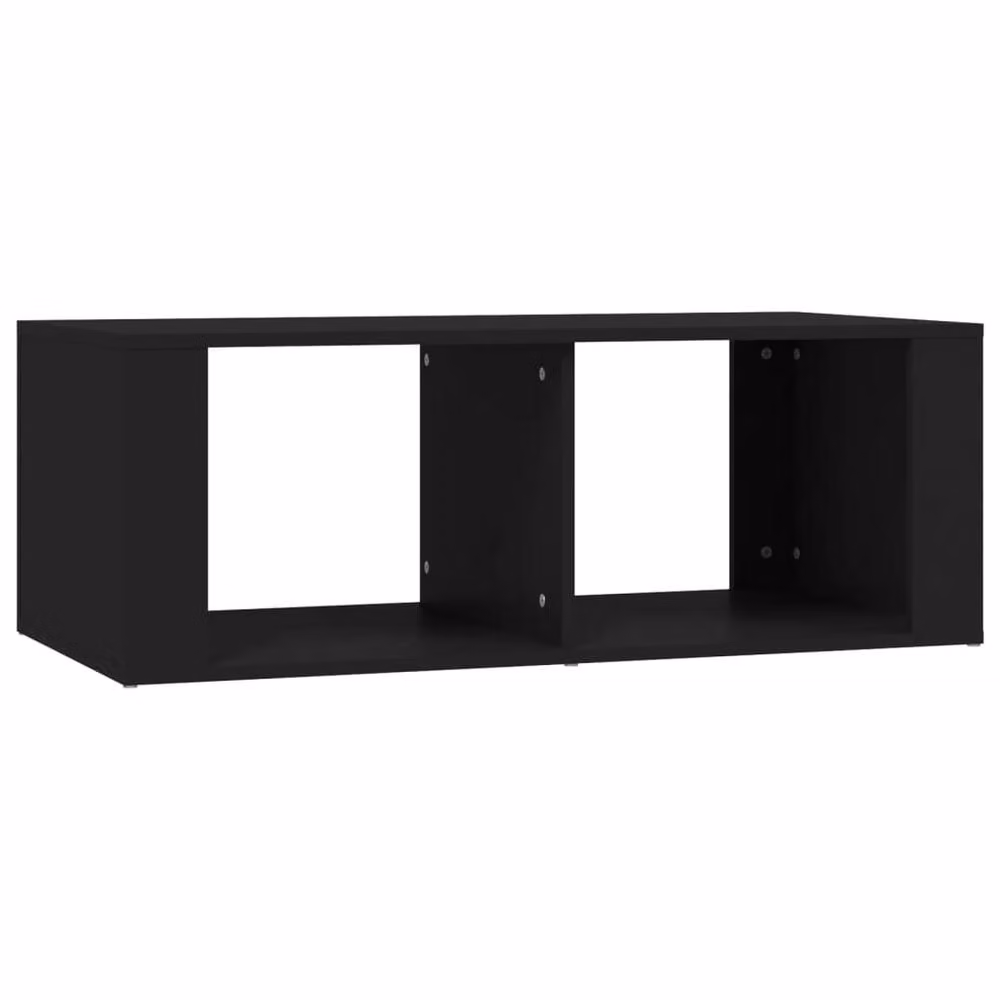Berkfield Home Modern Rectangular Coffee Table in Black, W/D/H: 100 x 50 x 36 cm – 2