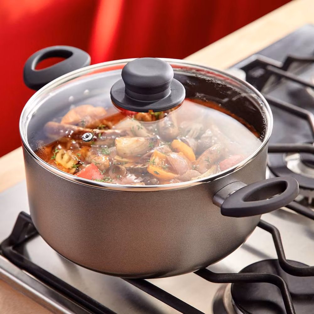 Judge Everyday 24cm Non-Stick Casserole Pot with Glass Lid, 4L, Silver – 2