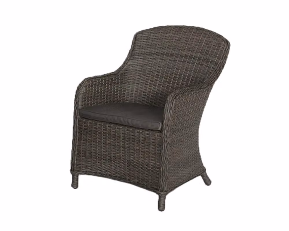 Royalcraft Paris Grey Rattan and Metal Chairs, Pack of 2 – 2