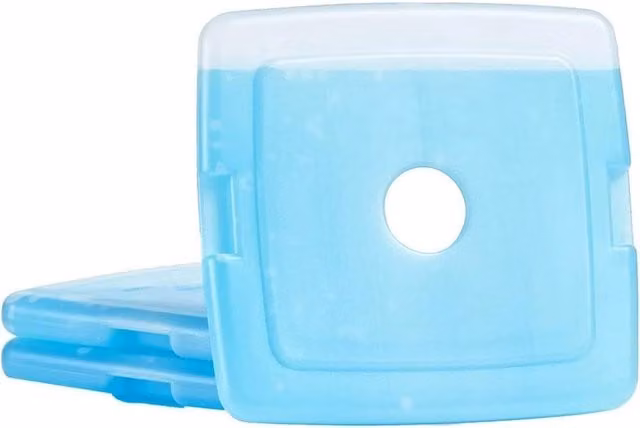 Tanness 3 Pack Reusable Slim Freezer Cold Packs in Blue