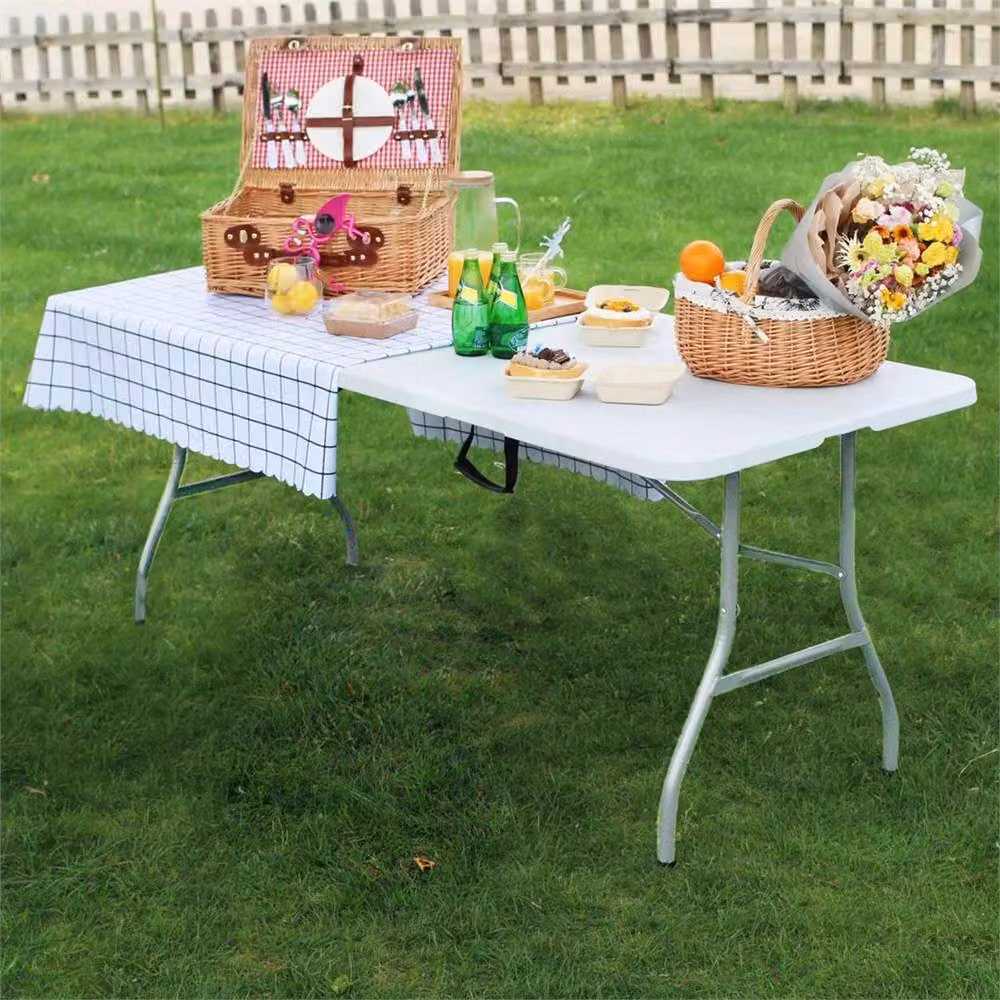 NESTLUNE 6ft Heavy Duty Folding Table in White – 3