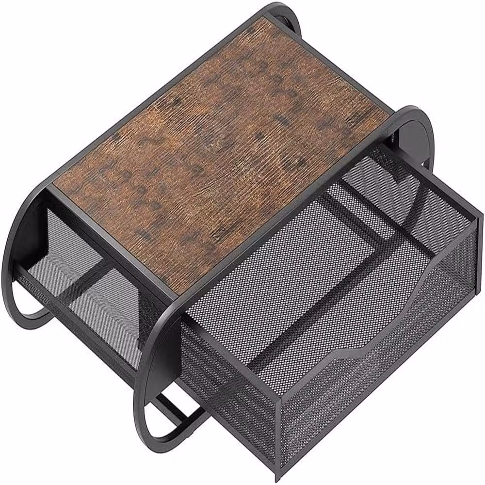 London Boutique Coffee Capsule Storage Rack Multi-Grid Pod Drawer Organizer in Black and Multicolour – 5