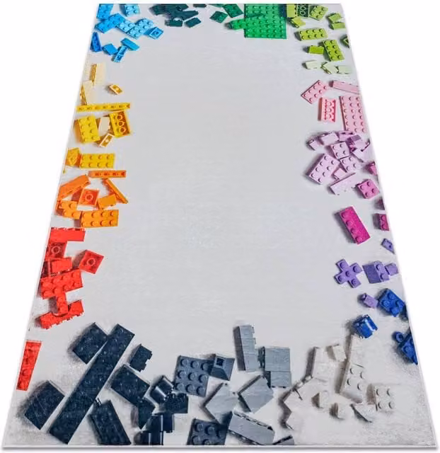 RugsX Bambino Kids Motif Rug in Grey, W/D: 140 x 200 cm