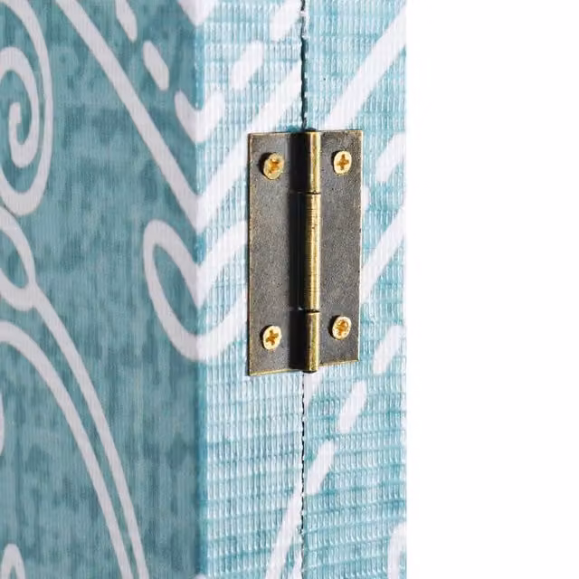 Berkfield Home Beautiful Folding Room Divider, Butterfly Blue, W: 160 cm, H: 170 cm