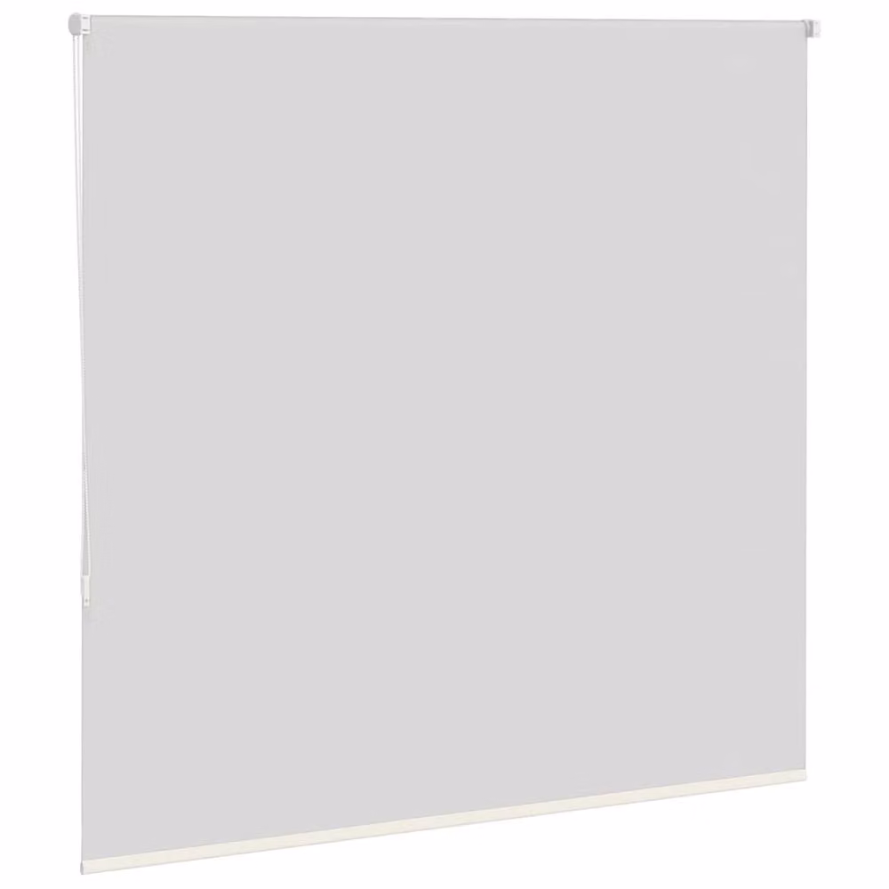 Berkfield Home Blackout Roller Blind in Off-White, Thermal Insulating Polyester Fabric, W: 125 cm, H: 130 cm