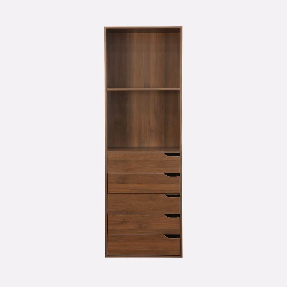 sweeek Modular Open Wardrobe Drawer and Shelf Unit in Dark Brown – 2