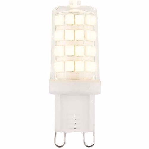 Loops 3.5W G9 Cool White LED Bulb, 400 Lumen, 4000K, Transparent and White