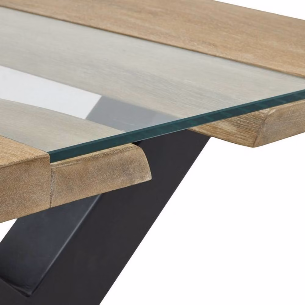Lemon Pavilion Live Edge Acacia Wood River Coffee Table in Natural Brown, W115 x D70 x H45 cm – 3