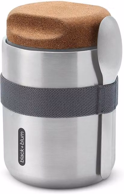 Black + Blum Insulated Stainless Steel Thermo Pot, 450 ml, Grey