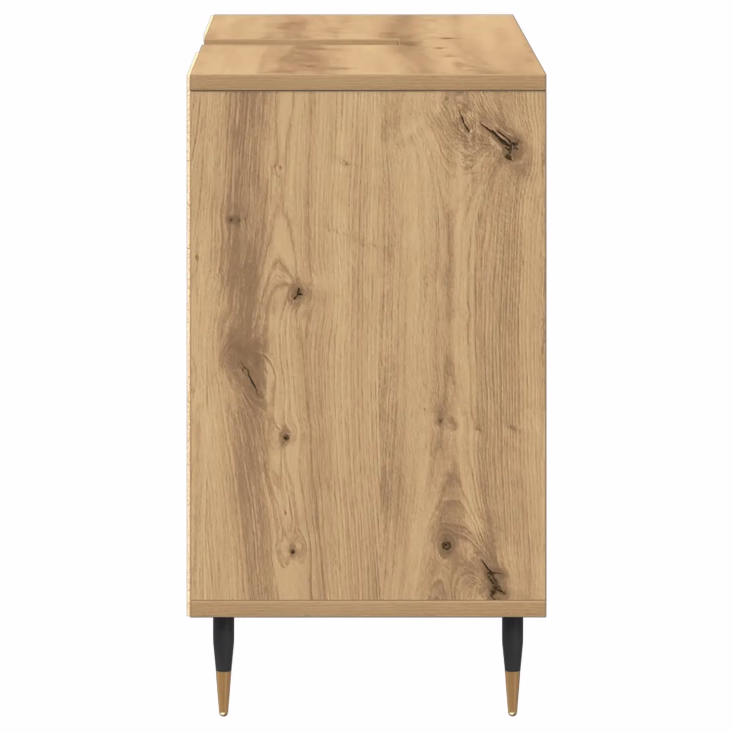 Berkfield Home Artisan Oak Rectangular Bathroom Vanity Unit in Brown – 3