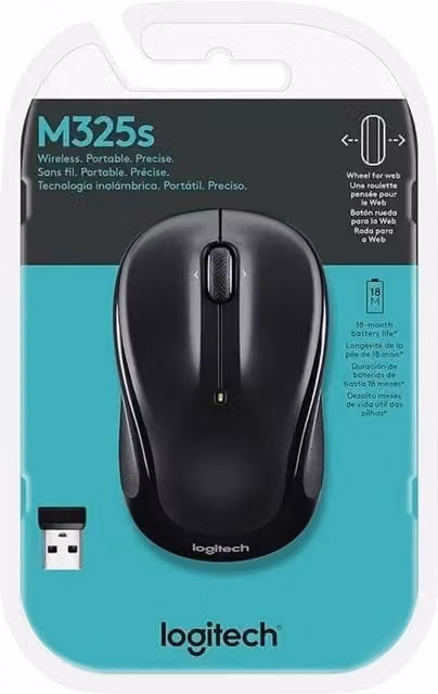 Logitech Wireless Mouse with USB Unifying Receiver, Black
