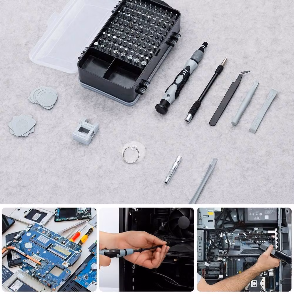 VOGREX 115-in-1 Magnetic Precision Screwdriver Kit with Case, Grey – 3