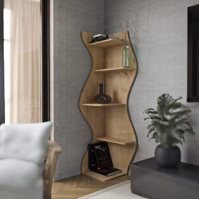 Decorotika Nila Oak Bookcase