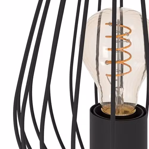 Eglo Newtown Vintage Table Lamp in Black Metal – 3
