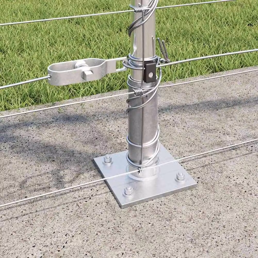 Berkfield Home Field Fence Galvanised Steel in Silver, Height: 120 cm, Length: 50 m – 2
