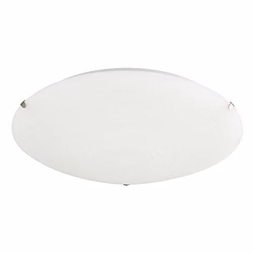 Happy Homewares Classic White and Chrome Glass Dome Ceiling Light Fitting, Diameter: 30 cm – 1