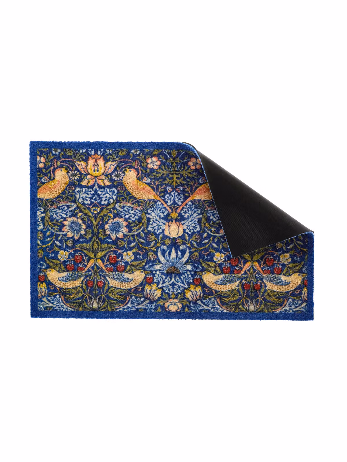 Artsy Mats William Morris Strawberry Thief Washable Indoor Doormat, Blue, W: 80 cm, D: 50 cm – 3