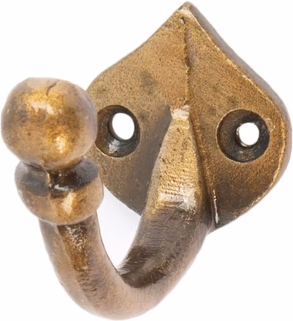 Hammer and Tongs Brass Arrow Head Hook