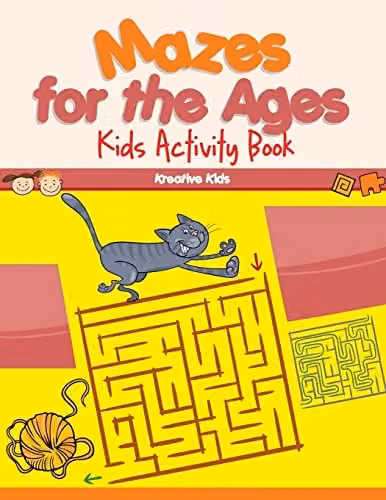 Kreative Kids Mazes for the Ages Kids Activity Book, Multicolour