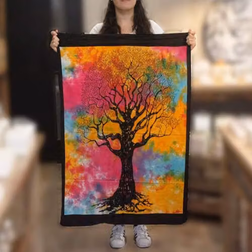 KDMD Multicolour Floral Cotton Textile Wall Hanging, W/H: 112 x 78 cm – 2