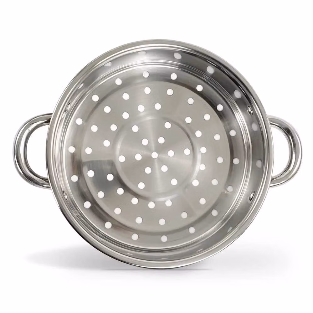FLAVORA 3-Layer Stackable Stainless Steel Steamer Pot in Silver – 2
