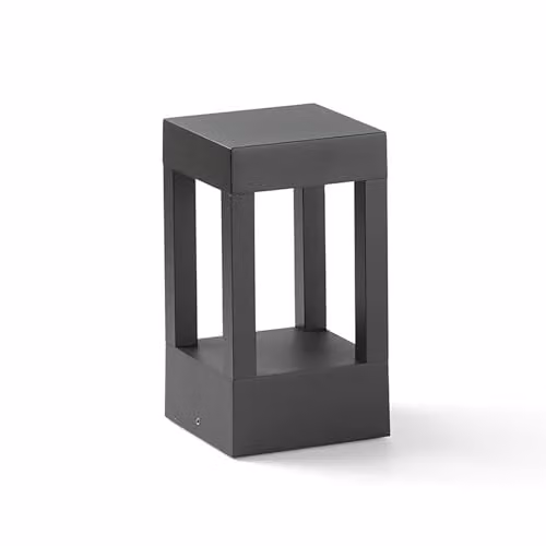 Netlighting Agra Modern Outdoor LED Pedestal Floor Lamp, Grey, 2700K, IP55 – 1