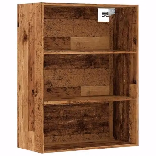 vidaXL Vintage Hanging Wall Cabinet in Brown, W/D/H: 69.5 x 32.5 x 90 cm – 1