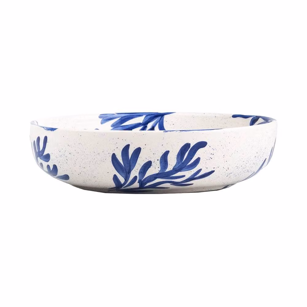 Selbrae House Coral Large Ceramic Salad Bowl in White – 2