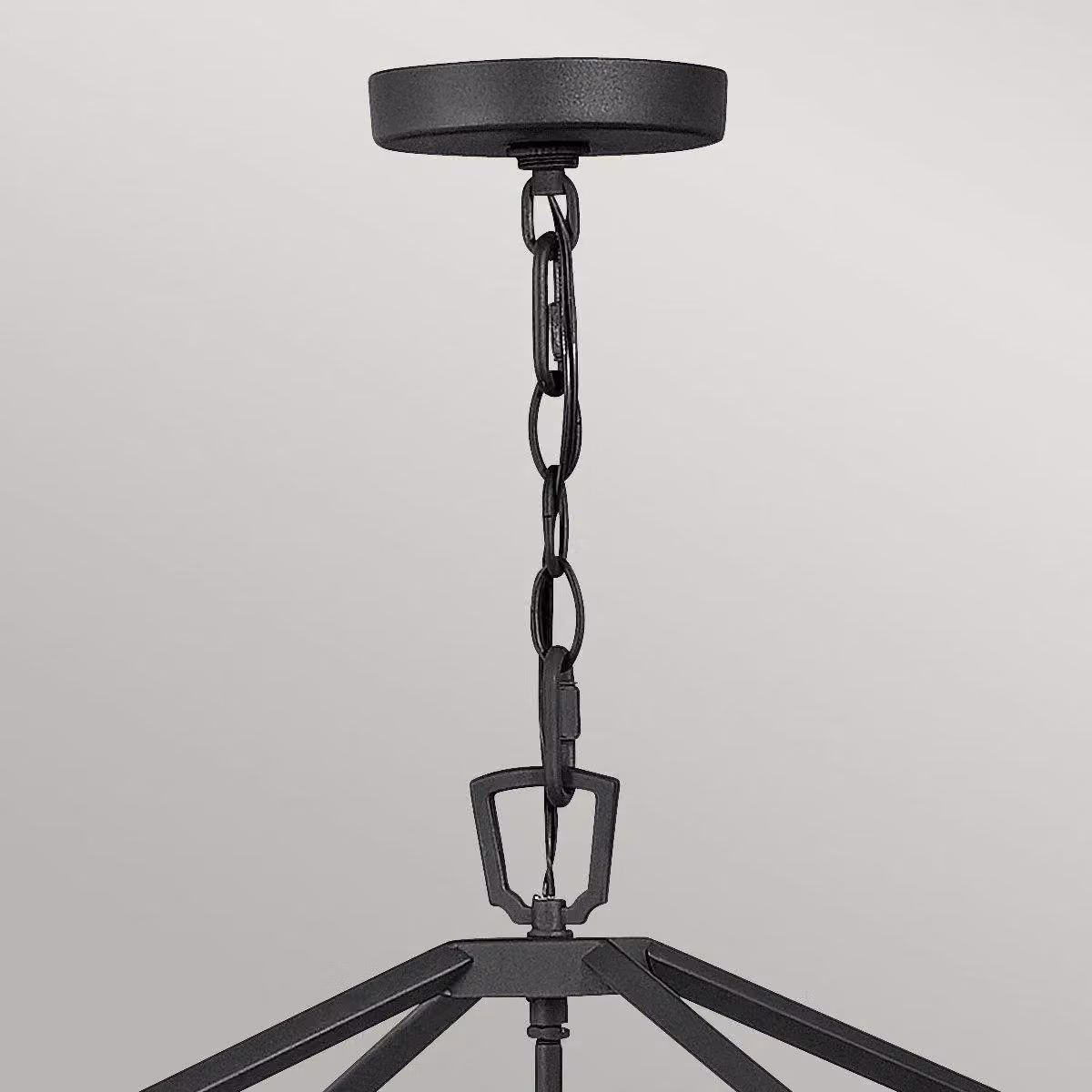 Hinkley Alford Place Outdoor Pendant Ceiling Light in Museum Black with Transparent Glass, IP44 Rated – 2