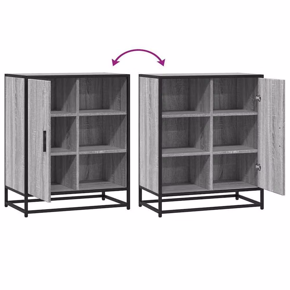 Berkfield Home Grey Sonoma Industrial Sideboard, W/D/H: 62 x 35 x 76 cm – 5