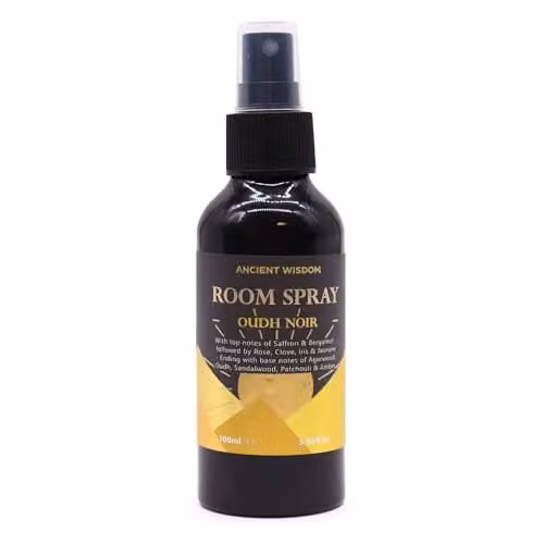 Ancient Wisdom Oudh Noir Room Spray, Black, 100ml