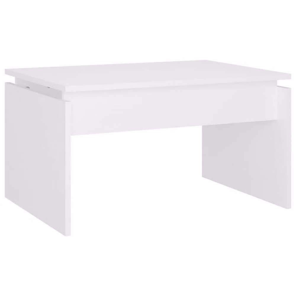Berkfield Home Modern White Coffee Table in Engineered Wood W/D/H: 68 x 50 x 38 cm – 2