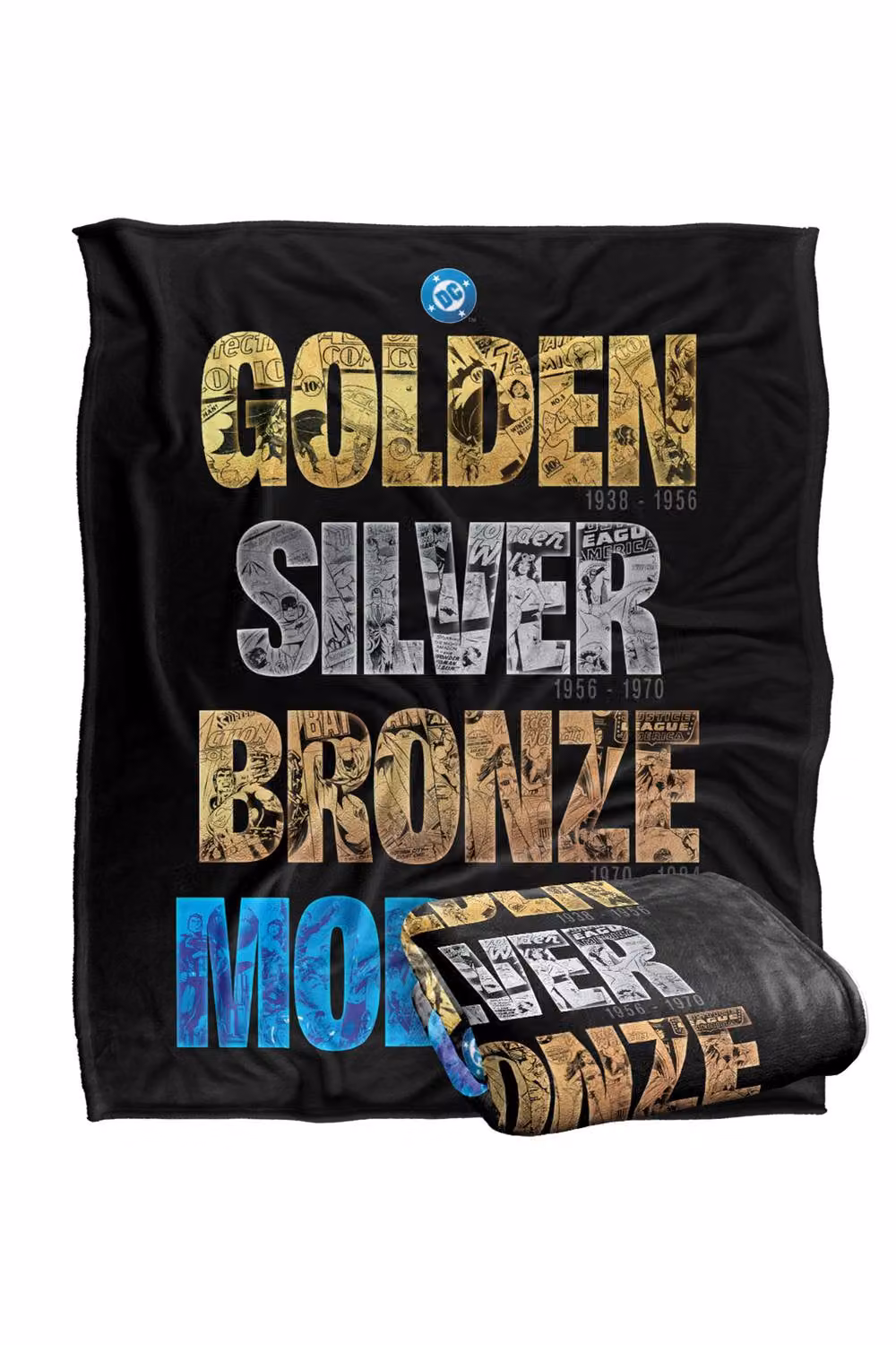 Warner Bros. Justice League DC Across The Years Super Soft Fleece Throw Blanket, Multicolour, W: 152 cm, D: 127 cm – 7