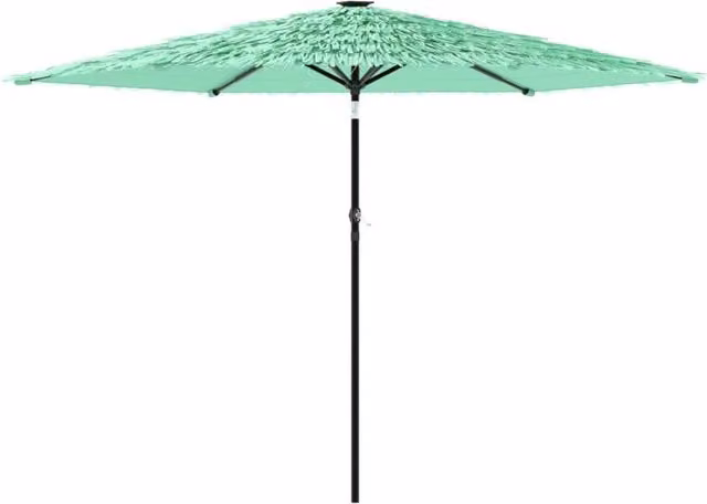 Berkfield Home Green Garden Parasol with Steel Pole, W/D/H: 288 x 288 x 225 cm – 1