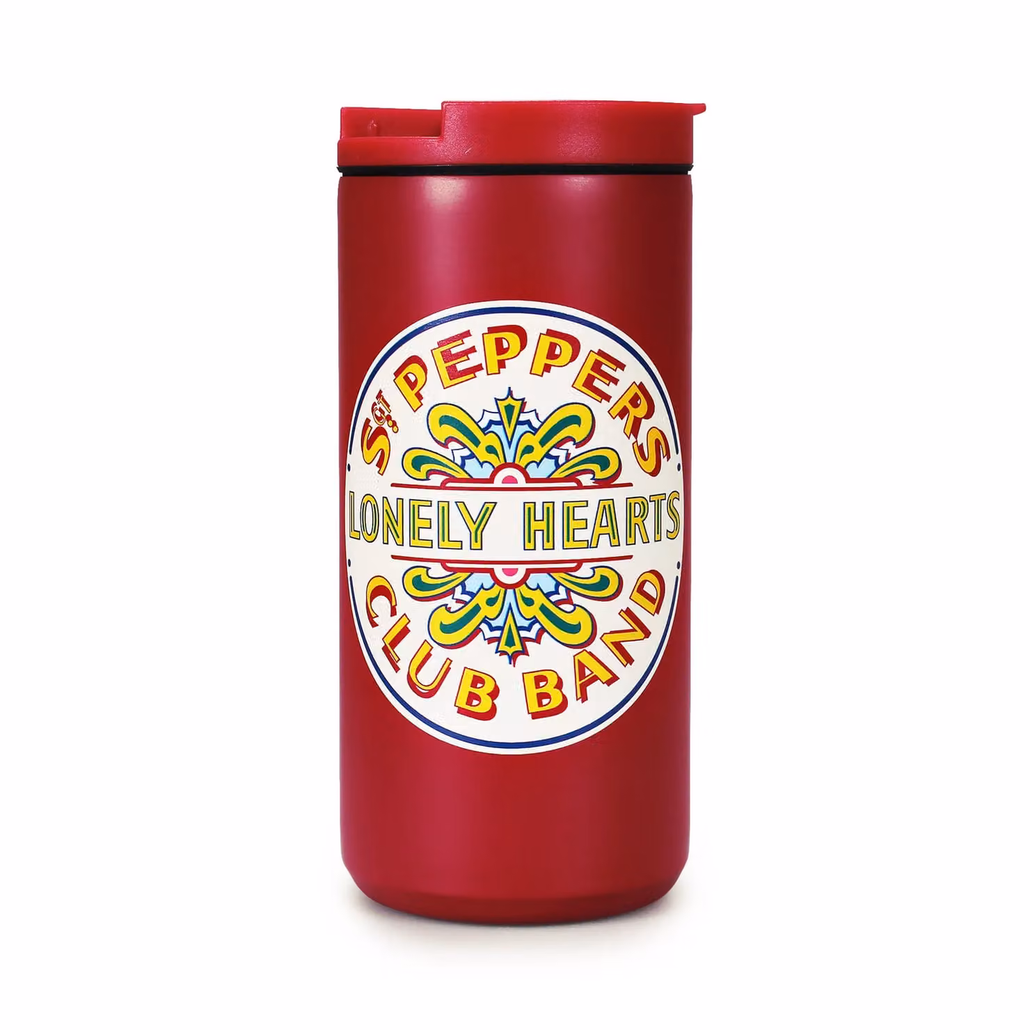 Half Moon Bay The Beatles Sgt. Pepper’s Lonely Hearts Club Band Double-Walled Stainless Steel Travel Mug with Lid, 350ml, Red – 2