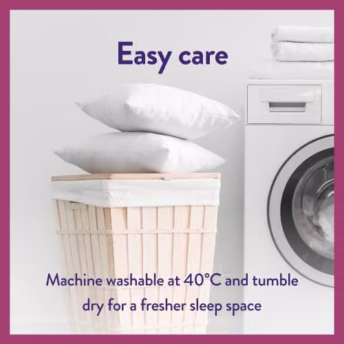 Slumberdown Feels Like Down Pillows 4 Pack, White, Firm Support for Side Sleepers, W/H: 48 x 74 cm – 5