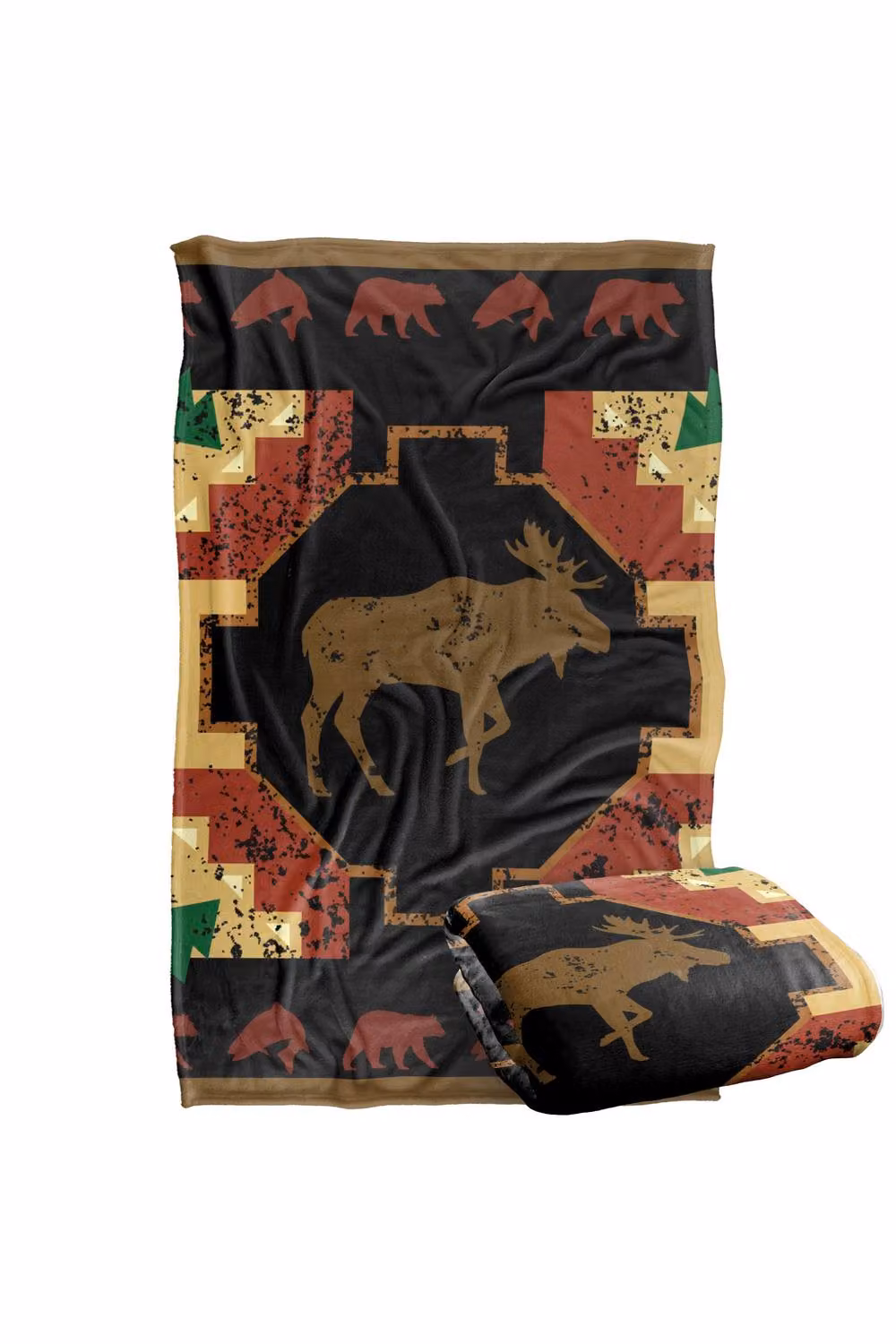 JQ Licensing Southwest Moose 2 Silky Touch Super Soft Fleece Throw Blanket, Multicolour, W: 91 cm, D: 147 cm – 7