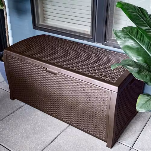 Rowlinson Missouri 375L Storage Box in Java Brown, W127 x D65 x H65 cm – 7