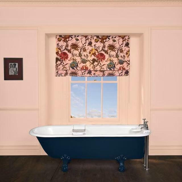 House of Hackney Artemis Floral Velvet Blind in Blush Pink