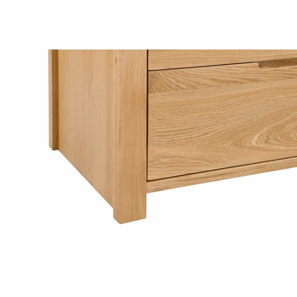 Cheshire Premium Arc 3 Drawer Chest in Brown Oak – 2