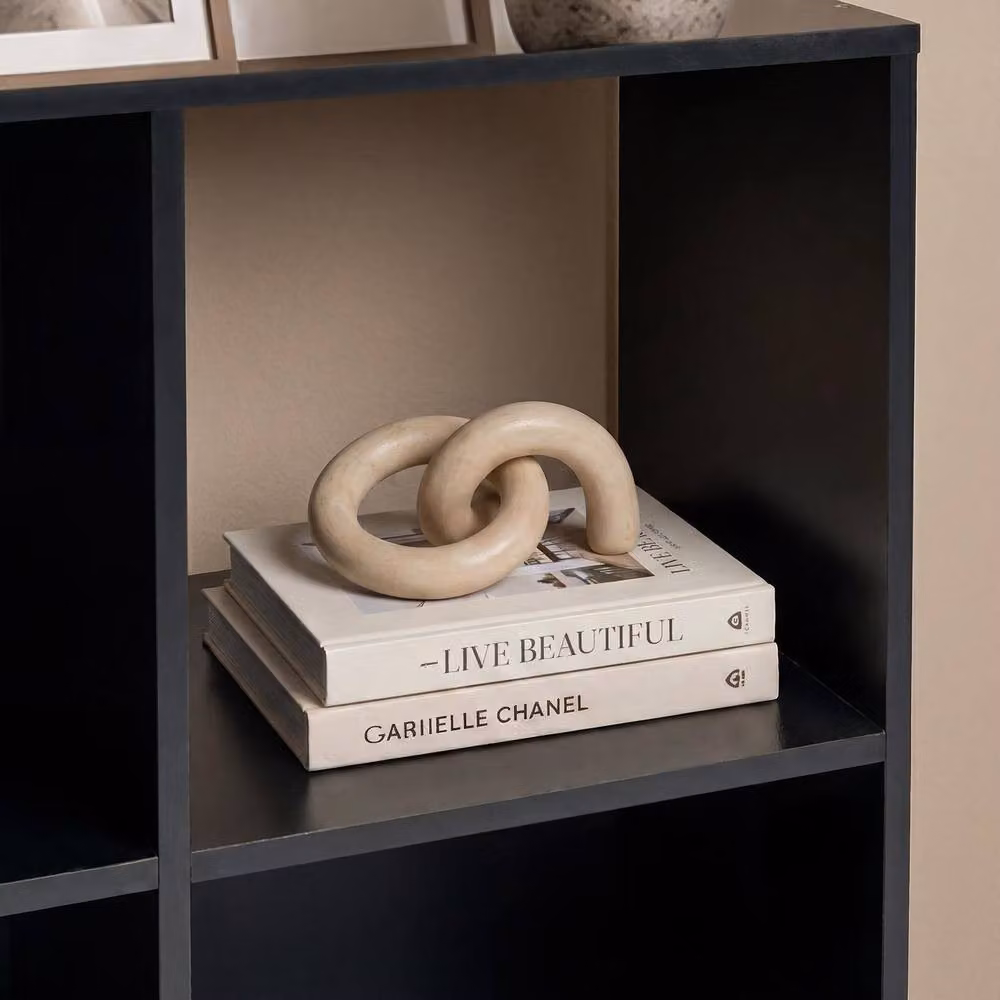 OHS Oslo 6 Cube Freestanding Storage Unit Bookcase in Matt Black – 2